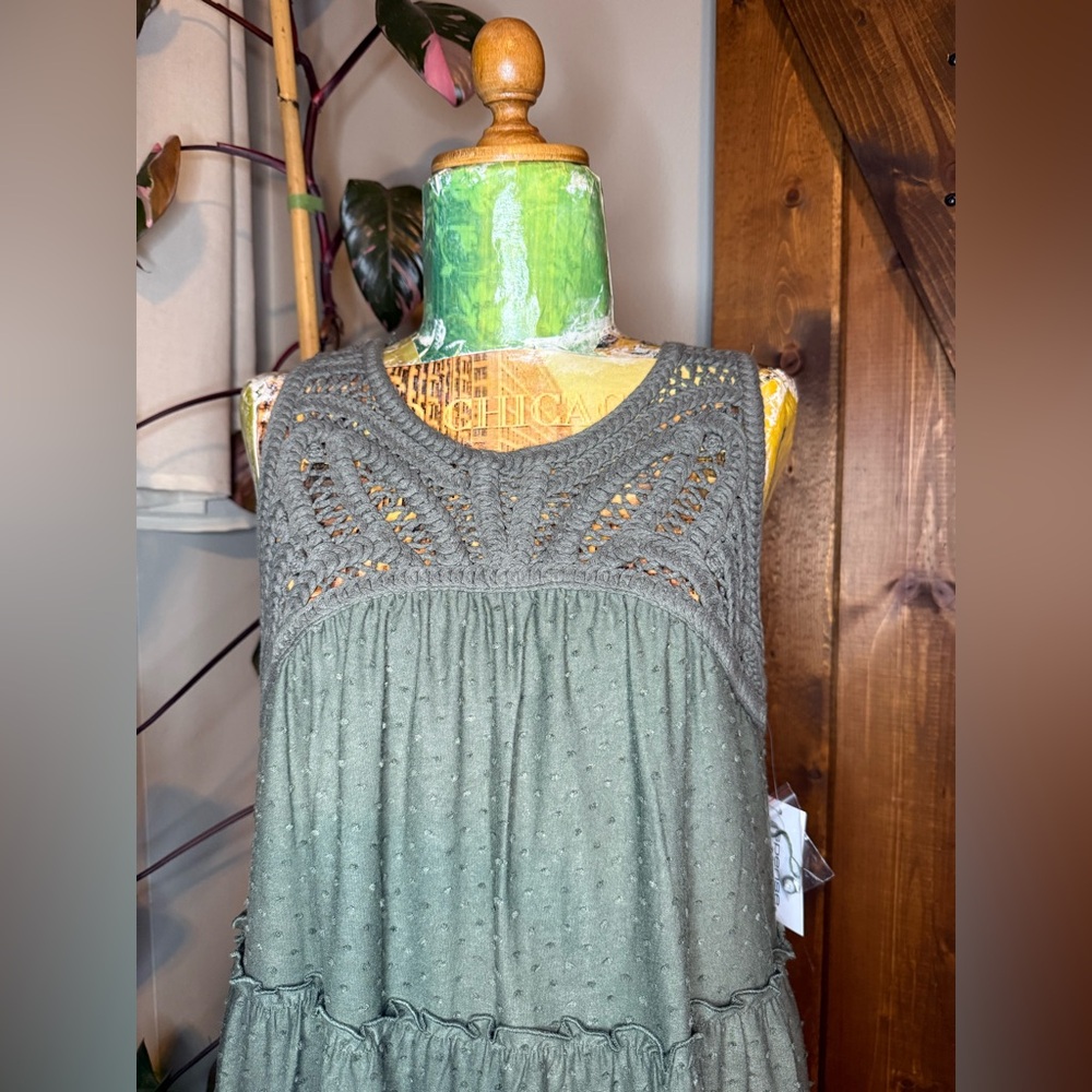 Crochet Top Maxi Dress - Picture 3 of 5